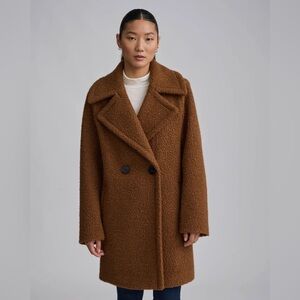 NVLT Flat Bouclé Double-Breasted Overcoat